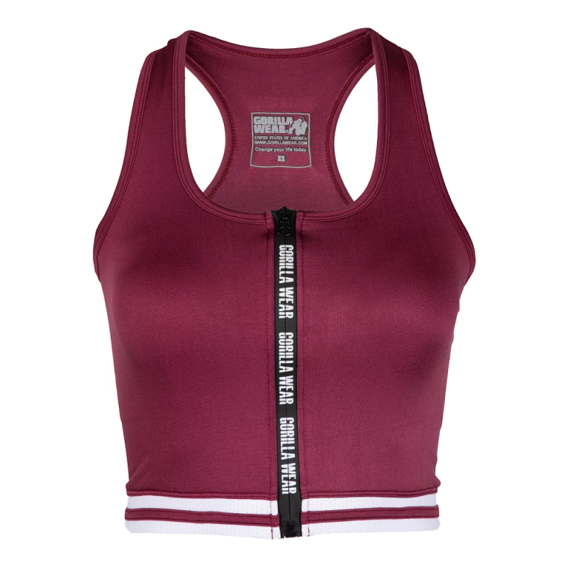 Sketchy Zipper Front Crop Top