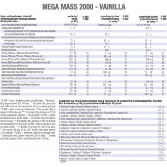 Mega Mass 2000 1,5 kg de Weider pas cher - Nutriwellness